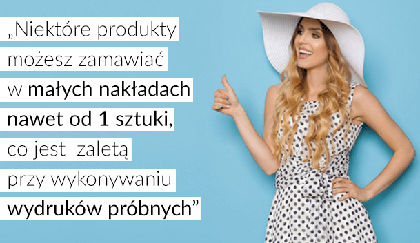 Zamawianie produktów od 1 szt. DrukarniFortuny.pl